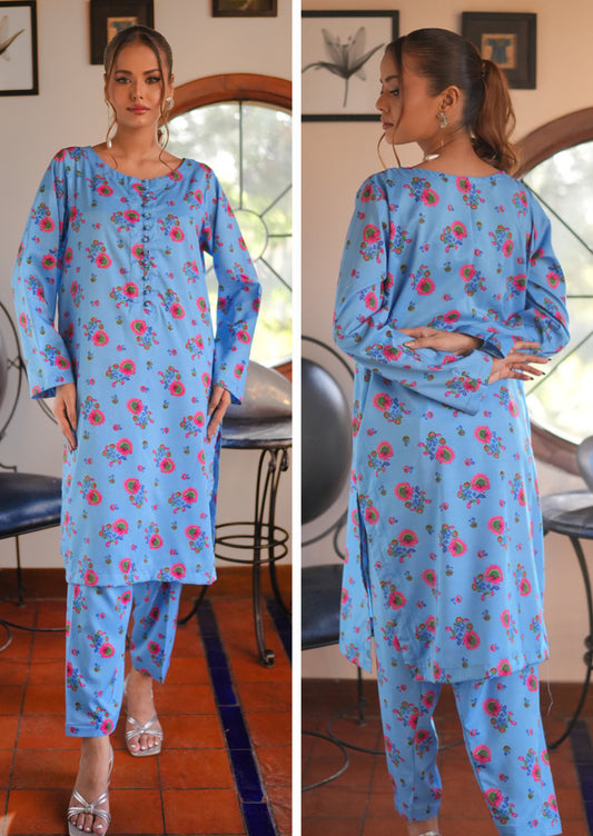 Pack of 5 Unstitched Two Piece Digital Printed Suits Volume-Arsh