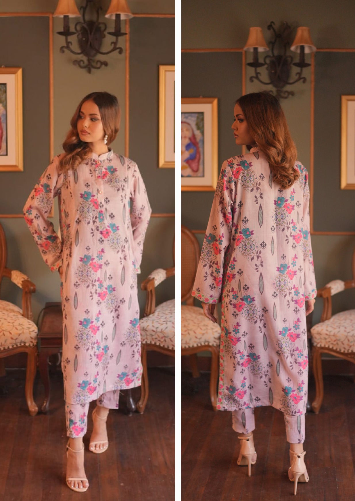 Pack of 5 Swiss Lawn Unstitched Two Piece Digital Printed Suits Volume-Gulnoor